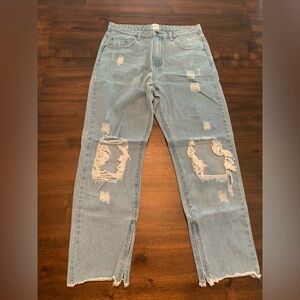 Princess Polly Straight Jeans Distressed Women’s 12
